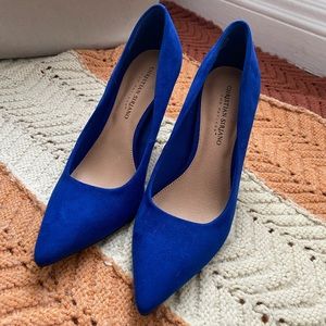 Christian Siriano Cobalt Blue Heels